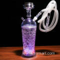 Customnewest 디자인 led shisha 주머니 플라스틱 미니 물 담뱃대